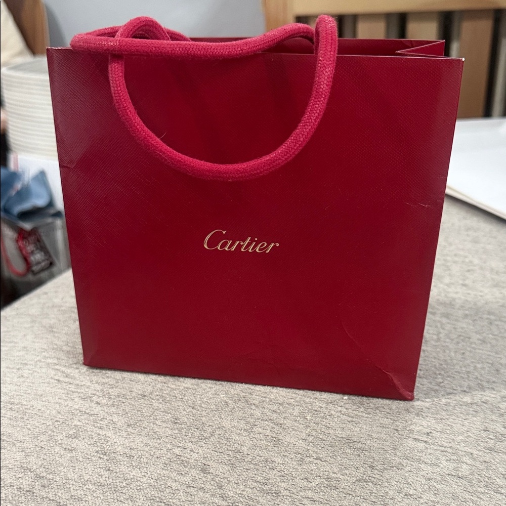 Cartier Red Shopping Bag